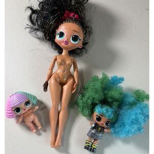 Mixed Lot Of 3 LOL Dolls 2 Mini 1 Large